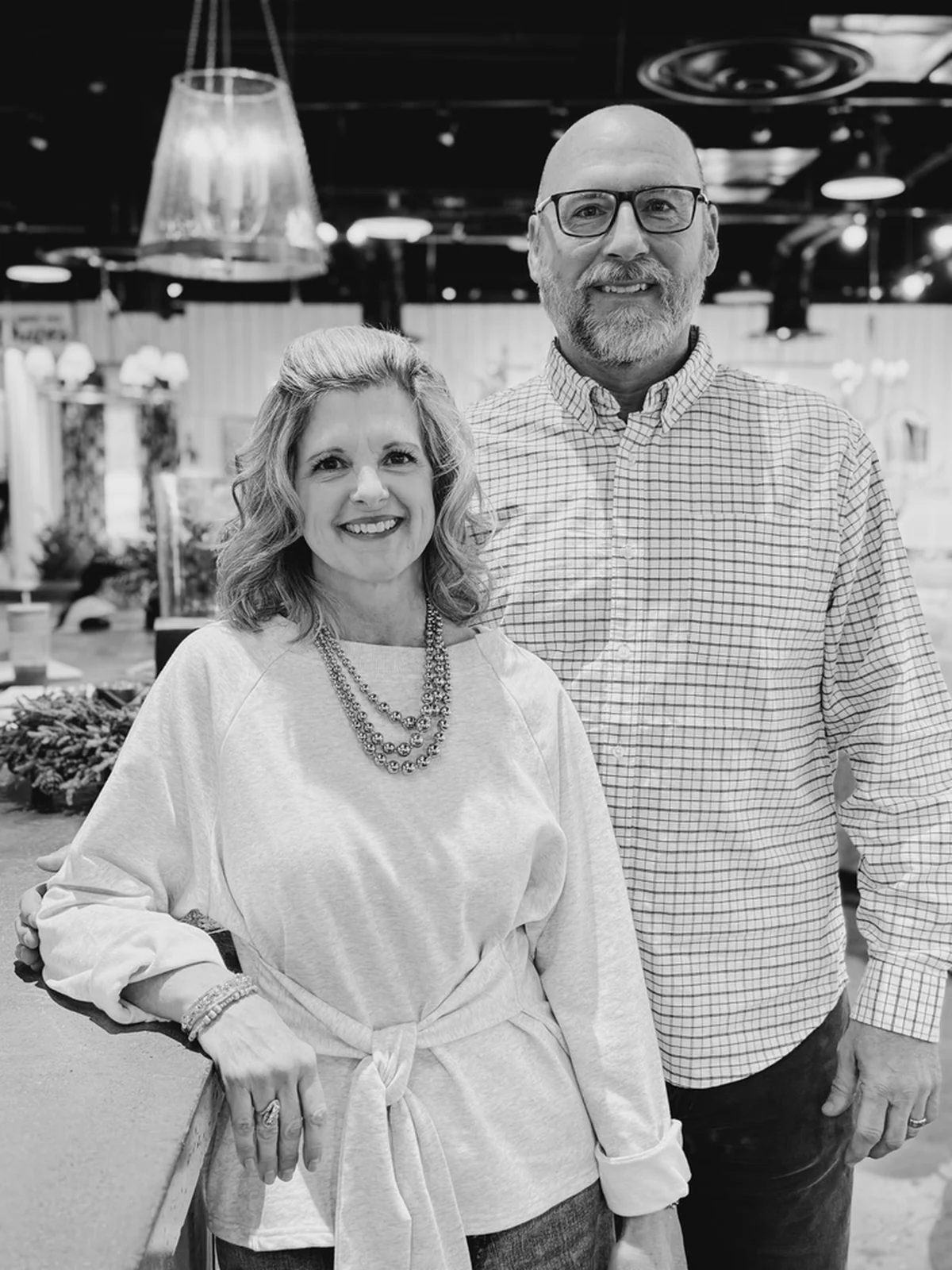 Scott and Jennifer together in the JD's showroom